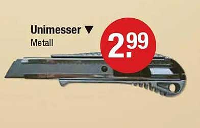 Unimesser aus Metall