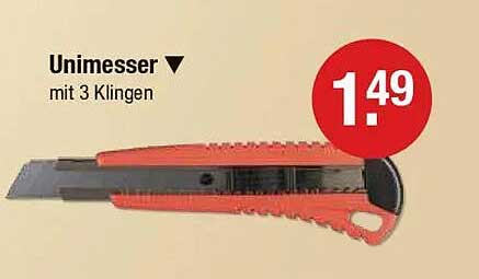 Unimesser mit 3 Klingen