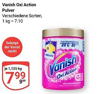 Vanish Oxi Action Pulver 1 kg
