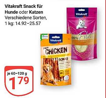 Vitakraft Snack für Hunde oder Katzen - Verschiedene Sorten