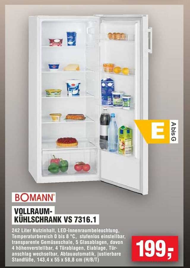 Vollraum-Kühlschrank VS 7316.1 von Bomann