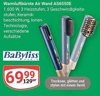Warmluftbürste Air Wand AS6550E von BaByliss