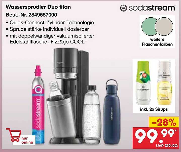 Wassersprudler Duo titan