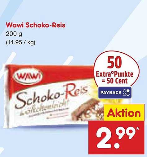 Wawi Schoko-Reis 200 g