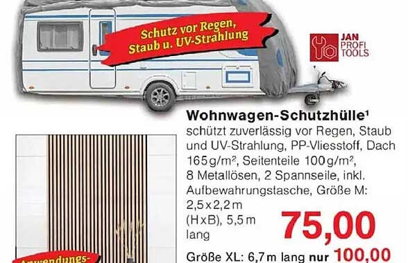 Wohnwagen-Schutzhülle für optimalen Schutz