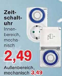 Zeitschaltuhr Innenbereich, mechanisch