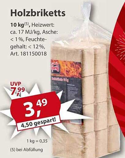 Holz Briketts Globus