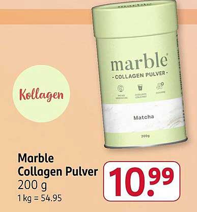 Marble Collagen Pulver 200 g - Matcha