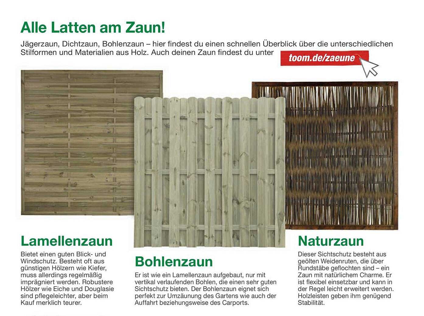 Alle Latten am Zaun!