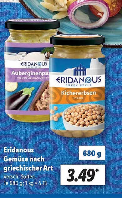 Eridanous Gemüse Nach Griechischer Art Angebot bei Lidl
