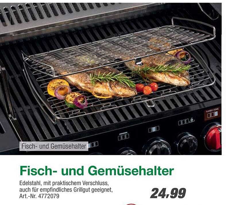 Fisch- und Gemüsehalter