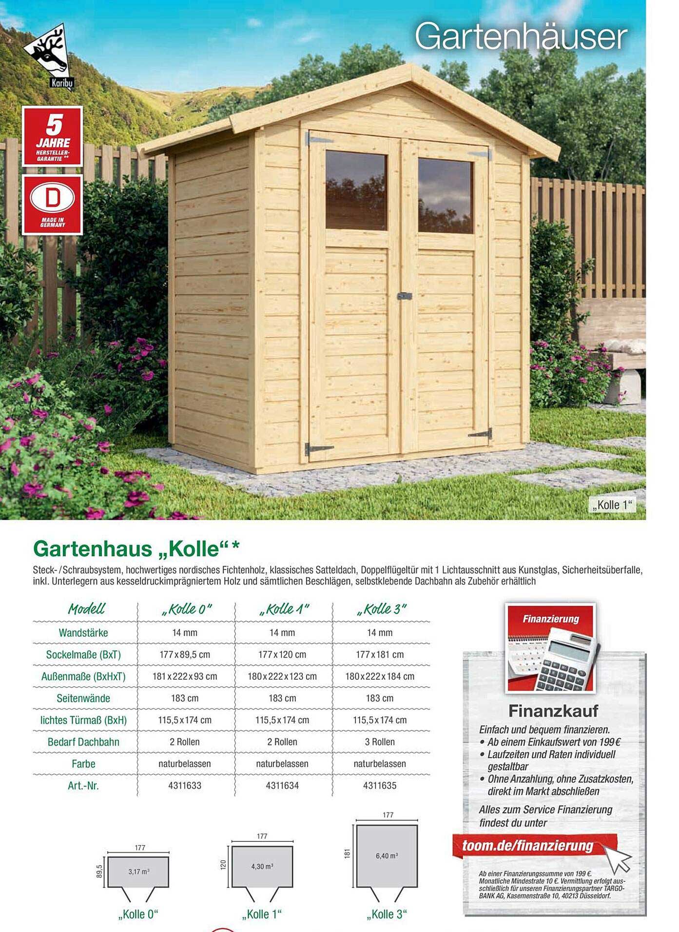 Gartenhaus „Kolle“