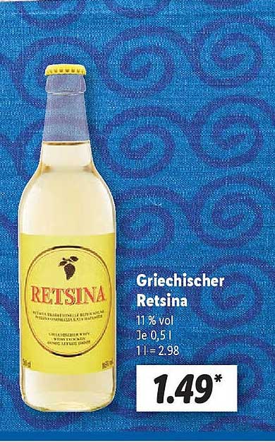 Griechischer Retsina Angebot bei Lidl