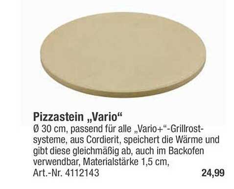 Pizzastein „Vario“