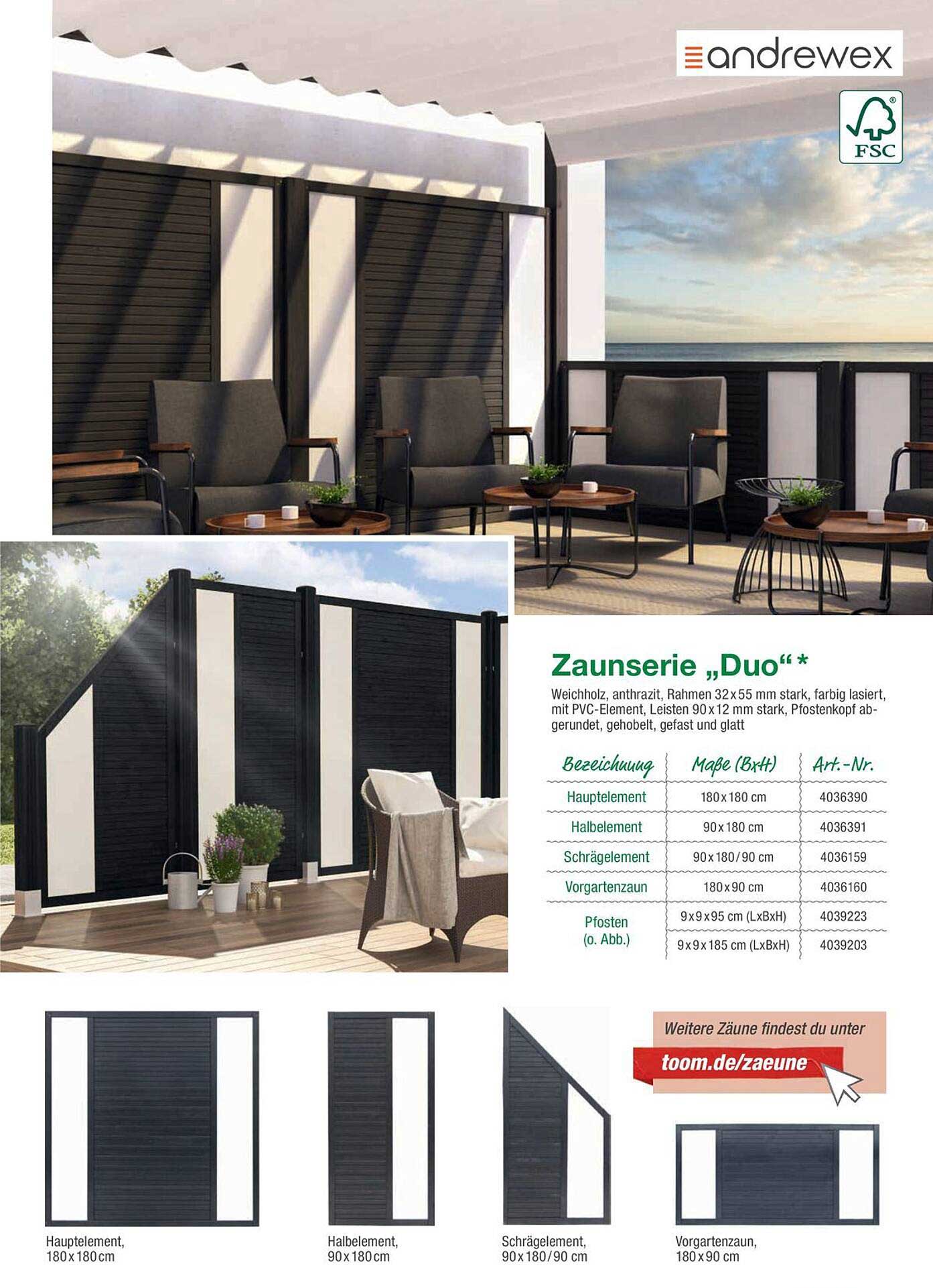 Zaunserie „Duo“