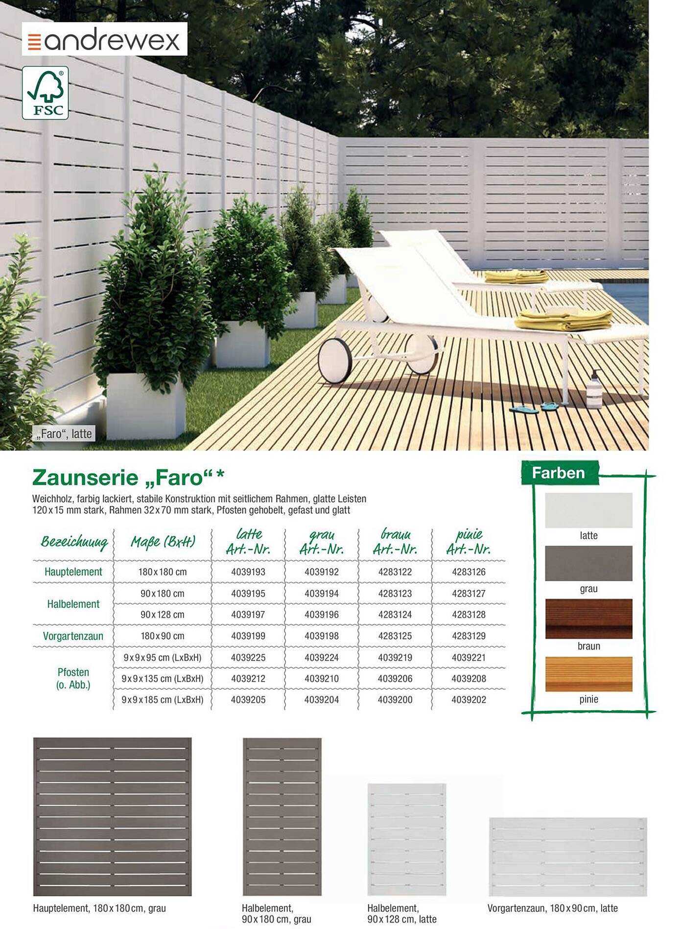 Zaunserie „Faro“