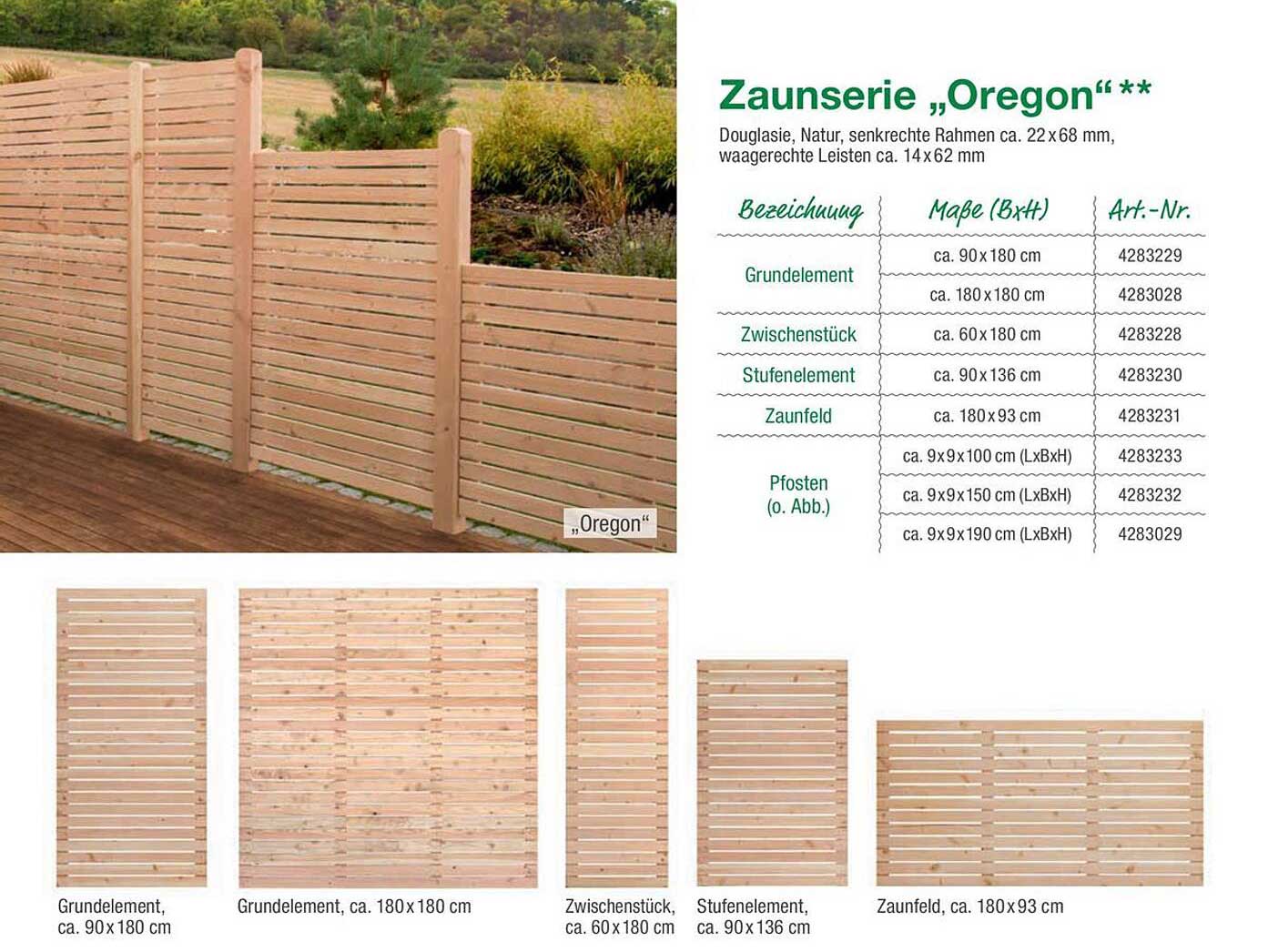 Zaunserie „Oregon“