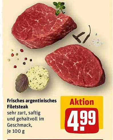 Frisches argentinisches Filetsteak