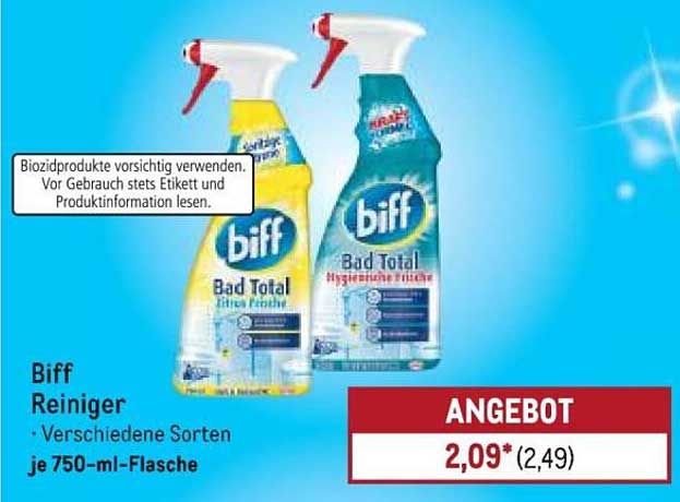 Biff Reiniger – Verschiedene Sorten je 750-ml-Flasche