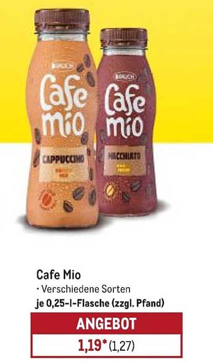 Cafe Mio - Verschiedene Sorten