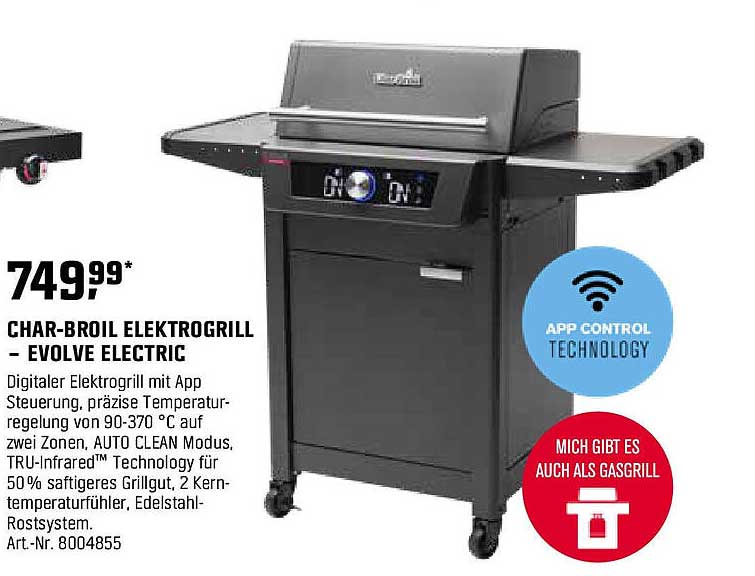 CHAR-BROIL ELEKTROGRILL – EVOLVE ELECTRIC