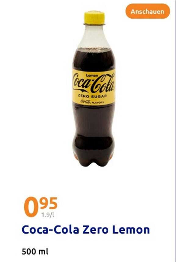 Coca-Cola Zero Lemon 500 ml