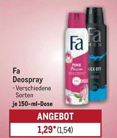 Fa Deospray - verschiedene Sorten je 150-ml-Dose