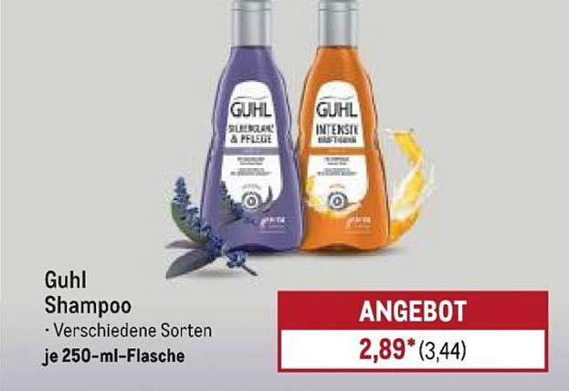 Guhl Shampoo - Verschiedene Sorten je 250-ml-Flasche