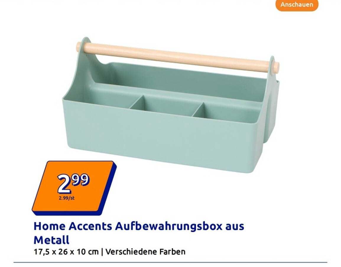 Home Accents Aufbewahrungsbox aus Metall