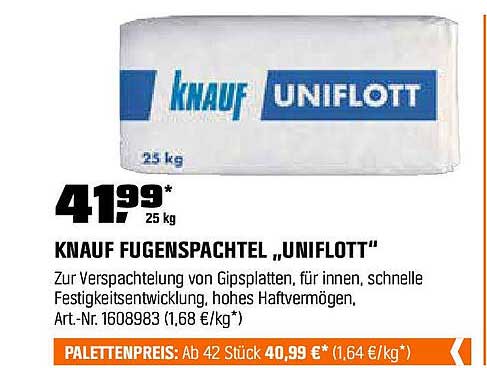 Knauf Fugenspachtel 'Uniflott'