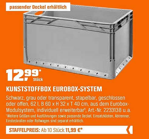 Kunststoffbox Eurobox-System