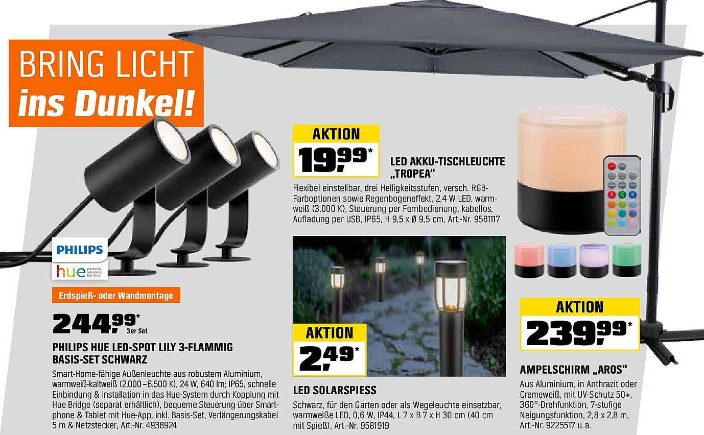 LED AKKU-TISCHLEUCHTE „TROPEA“