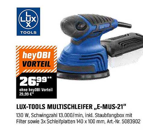 LUX-TOOLS MULTISCHLEIFER „E-MUS-21“