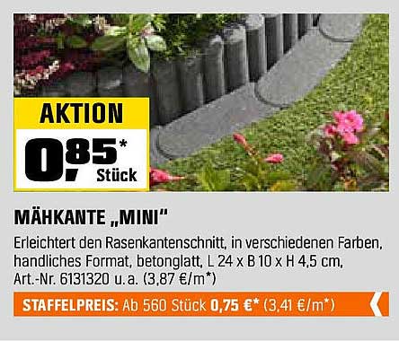 Mäkante "Mini" - Erleichtert den Rasenkantschnitt