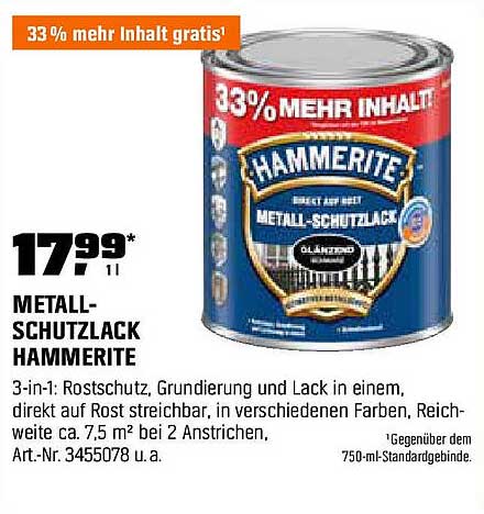 METALL-SCHUTZLACK HAMMERITE