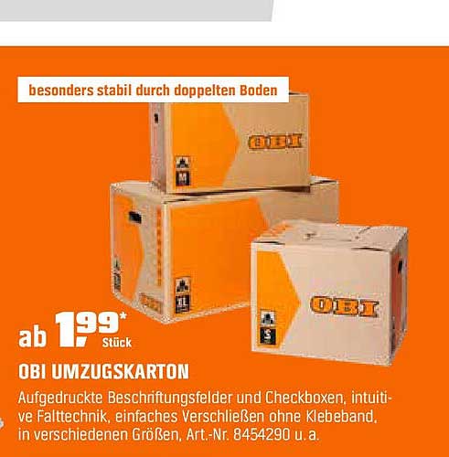 OBI Umzugskarton