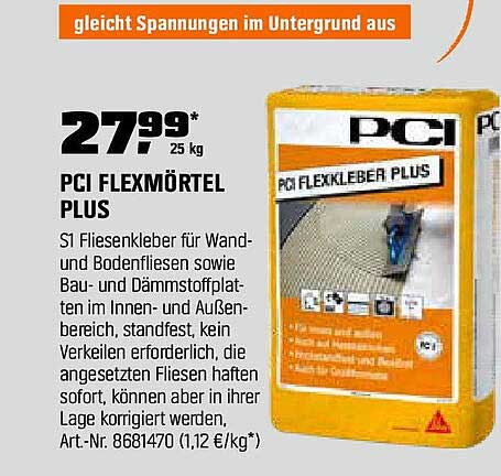 PCI FLEXMÖRTEL PLUS 25 kg