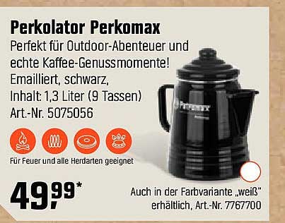 Perkolator Perkomax - Perfekt für Outdoor-Abenteuer!