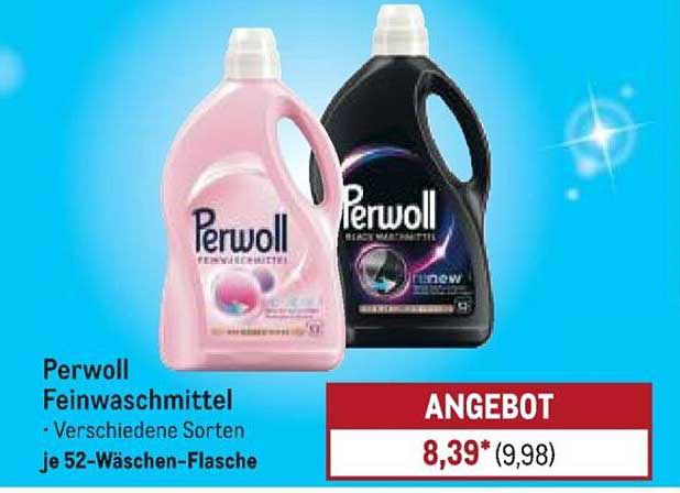 Perwoll Feinwaschmittel - Verschiedene Sorten je 52-Wäschen-Flasche