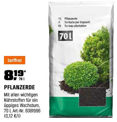 PFLANZERDE 70 l