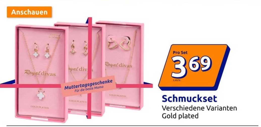 Schmuckset Verschiedene Varianten Gold plated