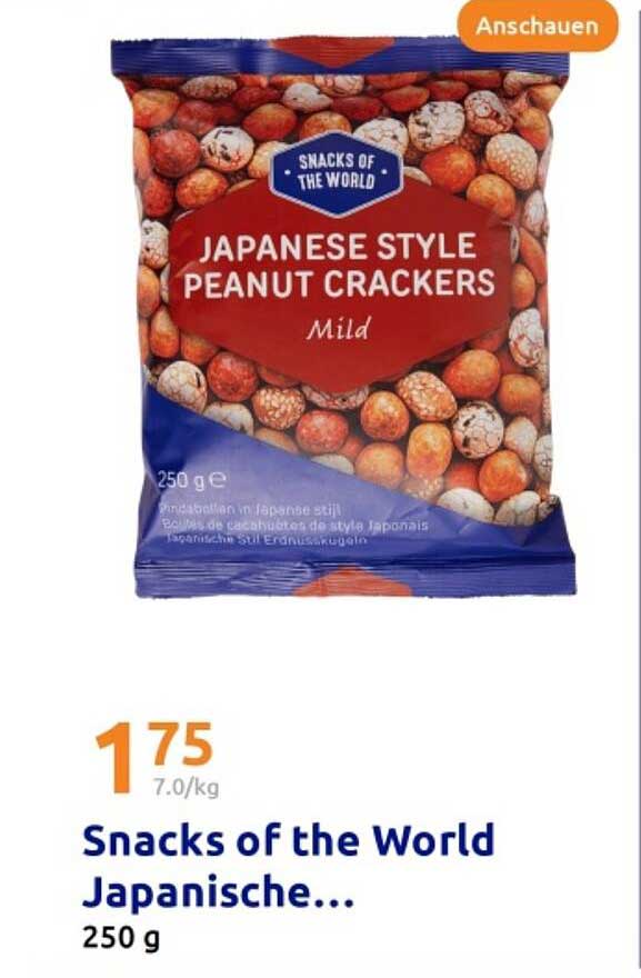 Snacks of the World Japanische Erdnusscracker 250 g