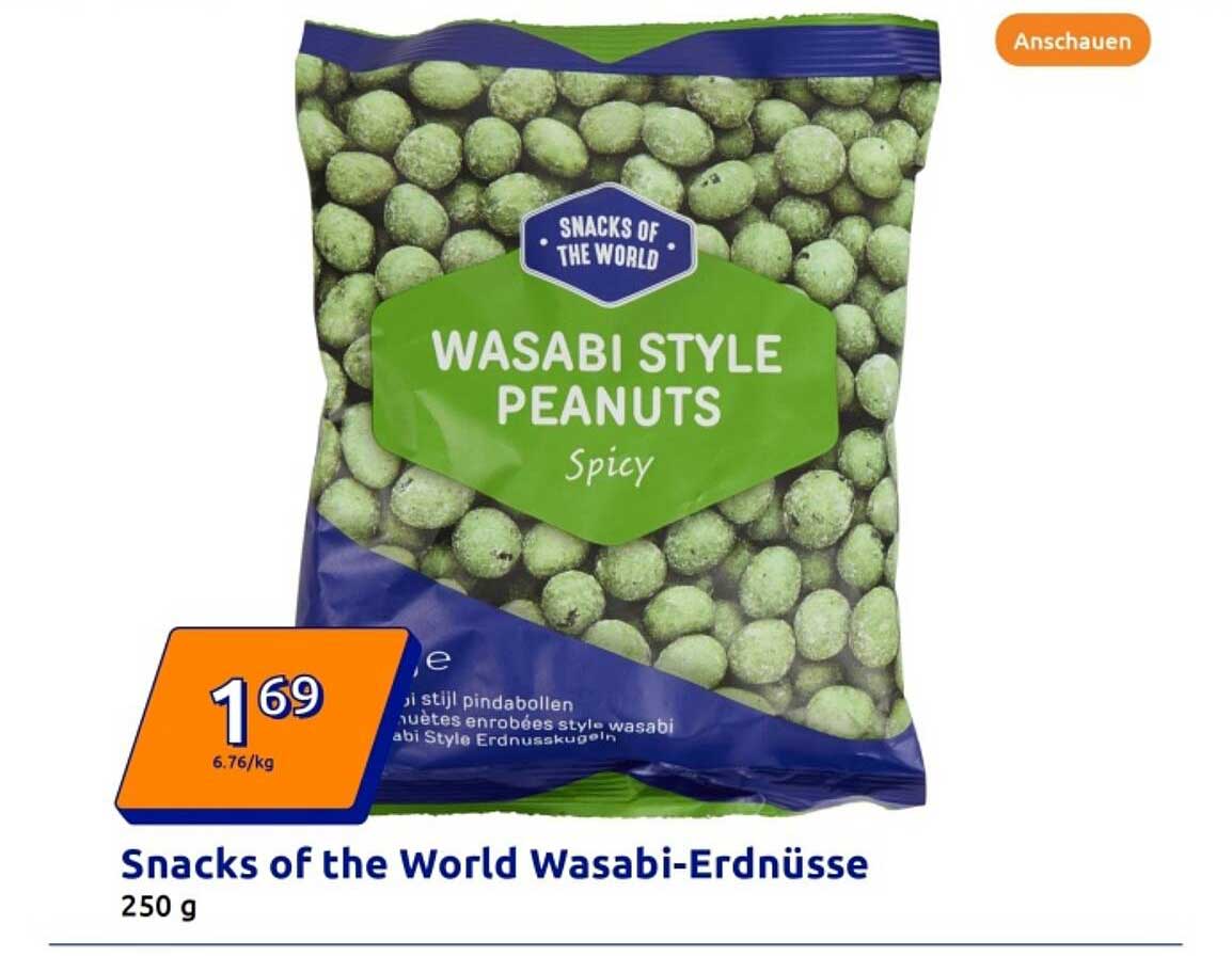 Snacks of the World Wasabi-Erdnüsse 250 g