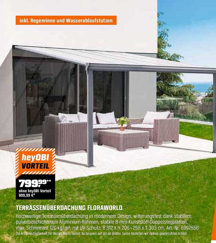 Terrassenüberdachung Floraworld