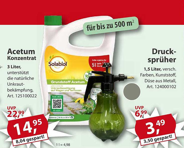 Acetum Konzentrati 3 Liter von Solabiol