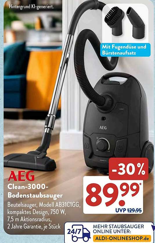 AEG Clean-3000-Bodenstaubsauger