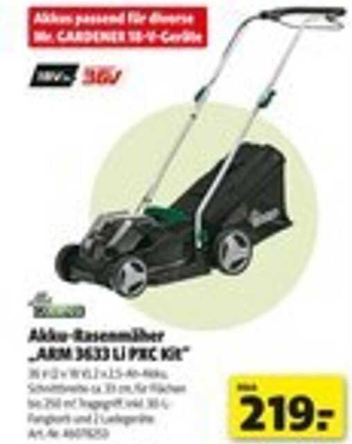 Akku-Rasenmäher „ARM 3433 LI PREC KIT“