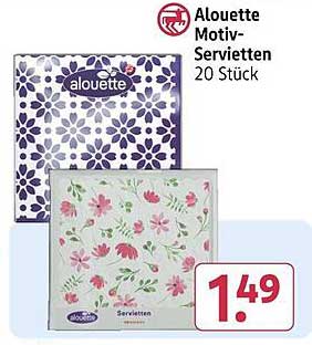Alouette Motiv-Servietten 20 Stück