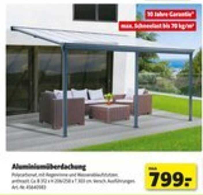 Aluminiumüberdachung