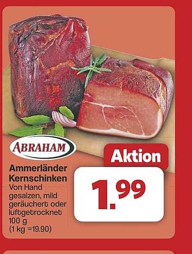 Ammerländer Kernschinken – von Hand gesalzen, mild geräuchert oder luftgetrocknet